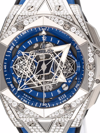 Big Bang Sang Bleu II Titanium Blue Pavé