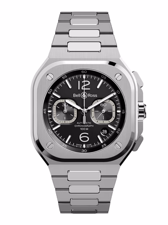 BR 05 Chrono Black Steel