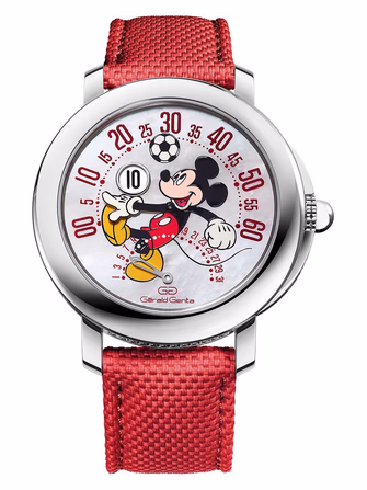 Gerald Genta Arena Bi-Retrograde Mickey Mouse Playing Football