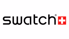 Logo de la marque de montres de luxe Swatch